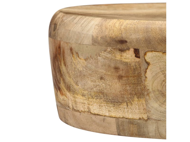  Lot de deux tabourets de bar design chaise siège bois de manguier solide 1202092  - Conforama D