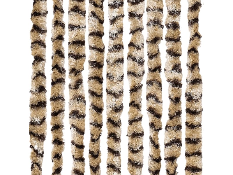  Rideau anti-mouches, moustiquaire beige et marron 100x230 cm chenille cf43498  - Conforama E