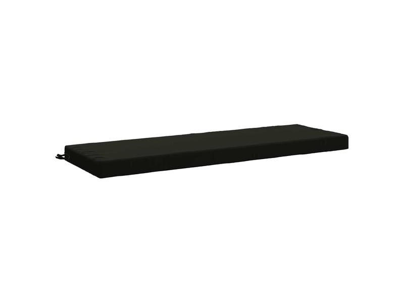  Coussin de banc, coussin d'assise, coussin de canapé soest 100 % polyester noir 140 x 50 x 8 cm cf53420  - Conforama A