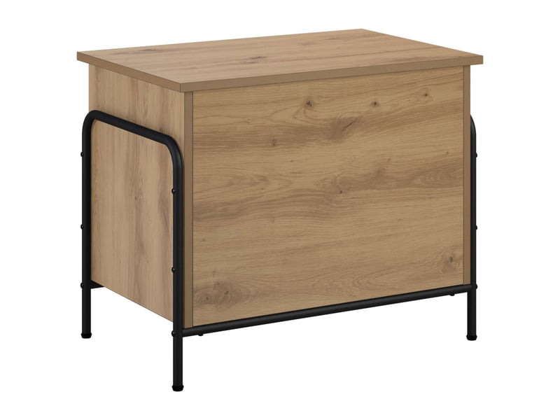  Boîte de rangement, coffre de rangement chêne artisanal 80x40x49,5 cm shl85989  - Conforama A