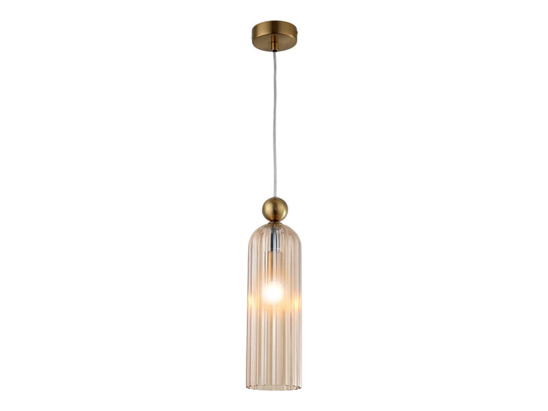 Suspension de plafond light prestige piega ambre 1 x e14 1 pc.  - Conforama A