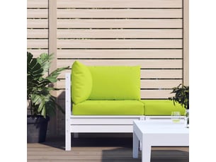 Lot de 3 coussins de palette, coussins de canapé vert vif tissu oxford cf59728