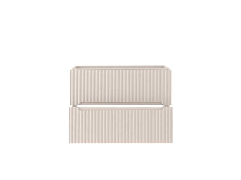 Meuble sous vasque suspendu avec plan 4t novo l.160 cm cachemire mat - Conforama E