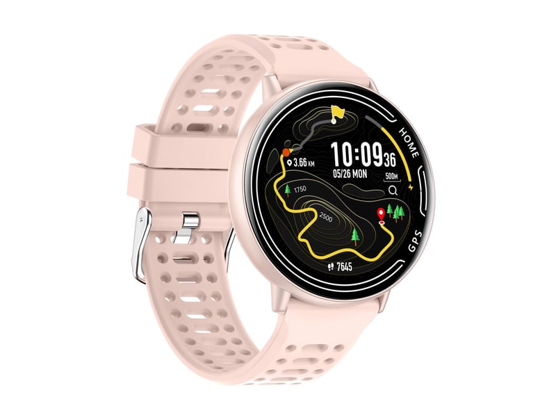  Montre connectée galaxy 2026 gps - appels bluetooth, 100 modes sportifs - silicone rose ILN476 - Conforama B