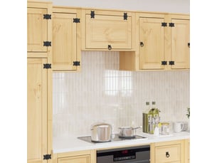 Armoire de cuisine, armoire ski brun miel 60x32x40cm pin massif