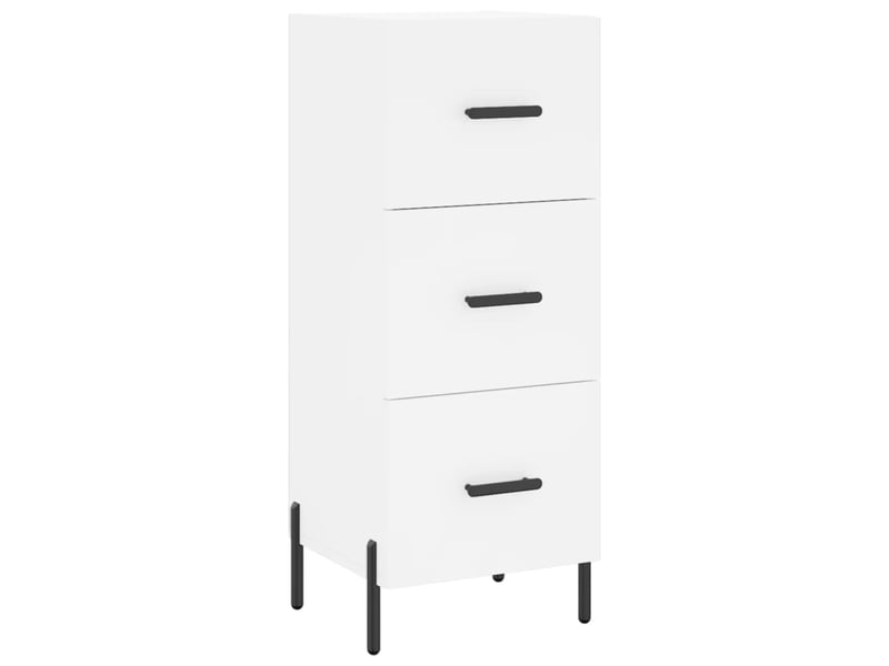  Buffet haut - bahut - meuble de rangement blanc 34,5x34x180 cm bois d'ingénierie  - Conforama E