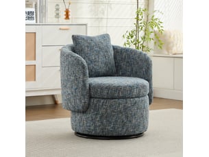 Fauteuil fixe  WISHDOR Tissu bleu