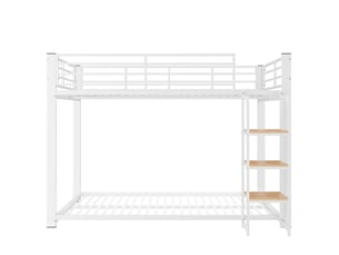 Lit superposé 90x200 cm <strong>HAVRYA</strong> <strong></strong> coloris blanc