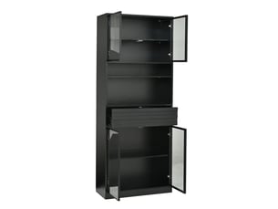 Vitrine coloris noir  DZMDIP  - 80 cmx200 cm