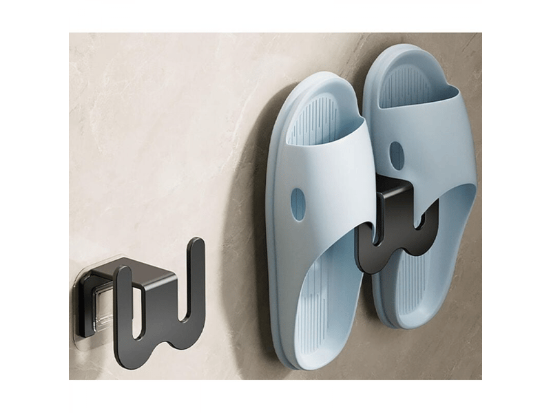  Porte-chaussures mural anti-perforation pour salle de bain porte-chaussures en aluminium pour salle de bain  - Conforama B