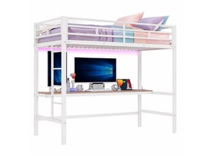 Lit combiné 90x200 cm    coloris blanc
