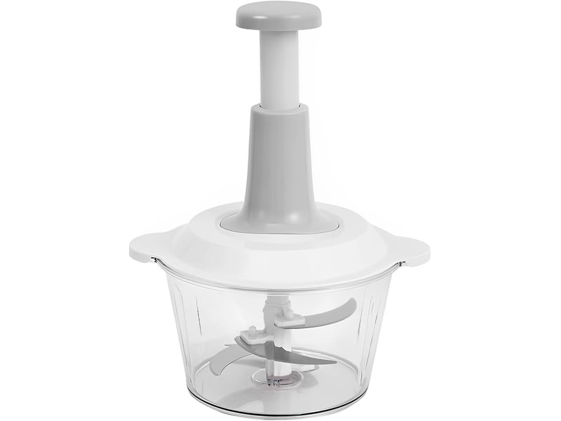 Hachoir manuel,1 pièce 1.5l mixeur manuel coupe oignon manuel avec 3 lames en acier inoxydable hachoir oignon coupe - Conforama A
