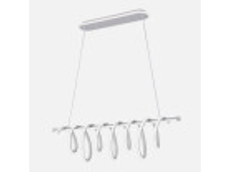  Fabrilamp premium, suspension, moderne, led, 157 w, 13884 lm, 3000-4000-6000 k, blanc, 55-119.5 x 90 x 15 cm 250292001 - Conforama D