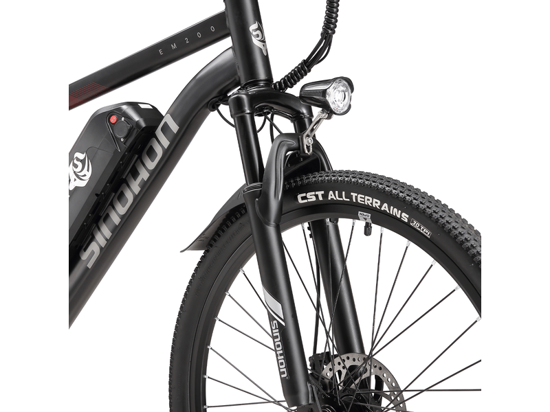  Vélo de route électrique sinohon em200d 26 po, léger, noir  - Conforama C
