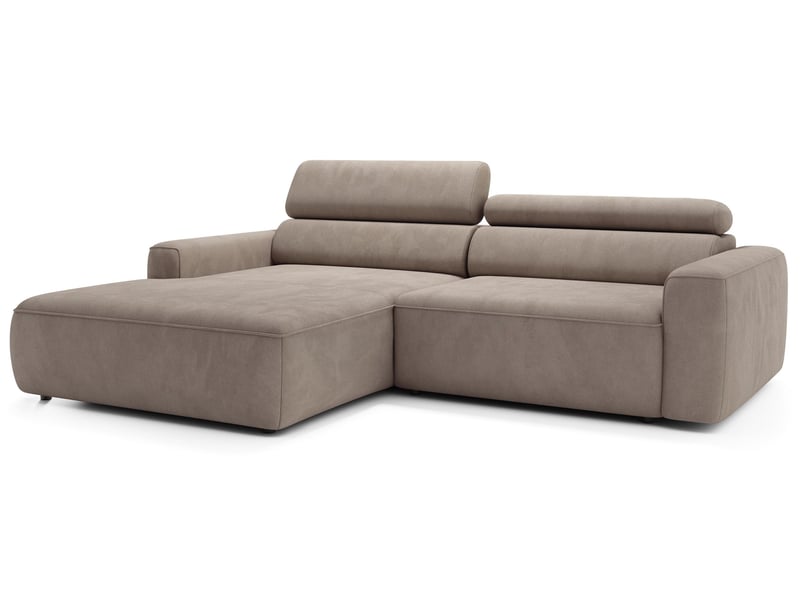 Selsey fando - canapé d'angle - 252 cm - velours beige Fando - Conforama D
