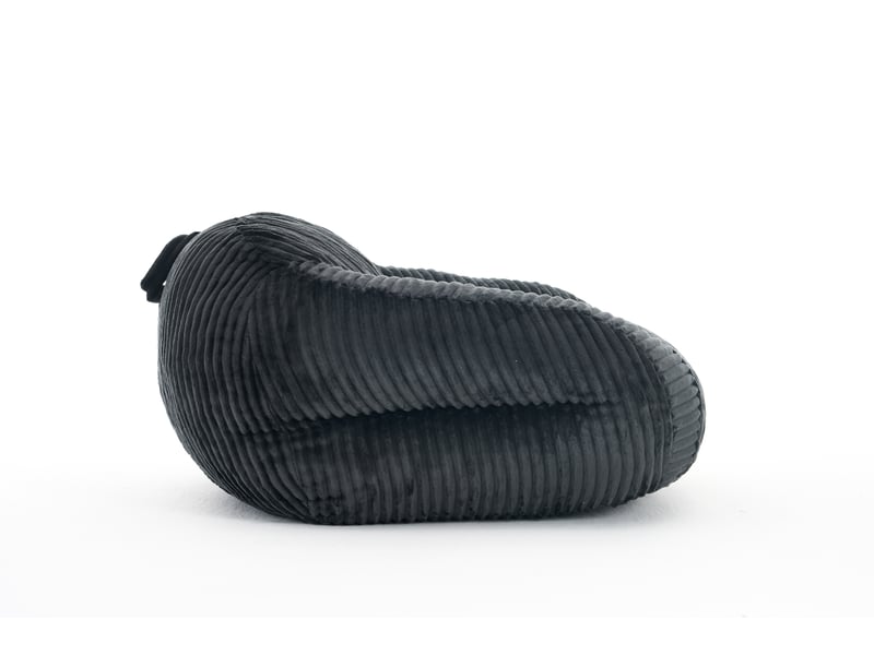  Pouf pour adulte en velours côtelé gris foncé W5378P504673 - Conforama B