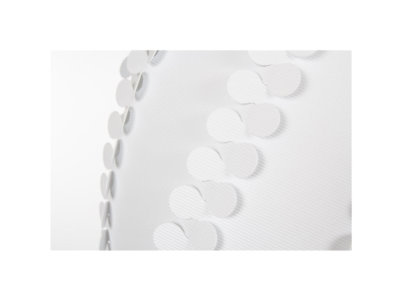  Lampe suspension à lamelles raymond 45cm blanc  - Conforama B