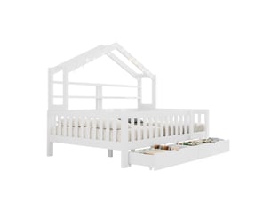 Lit cabane 140x200 cm   OPULERANE TRADING LTD coloris blanc