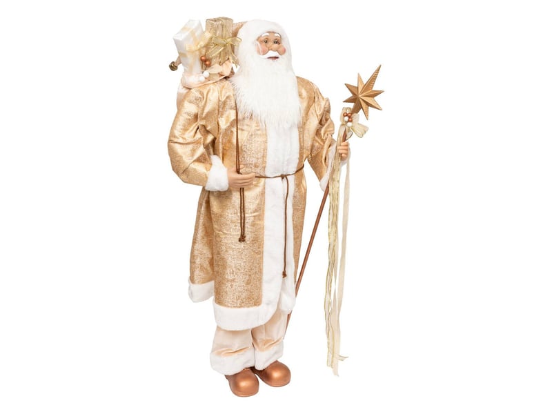  Père noël déco golden 120cm doré  - Conforama A