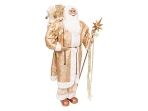 Pere noel dore 120cm