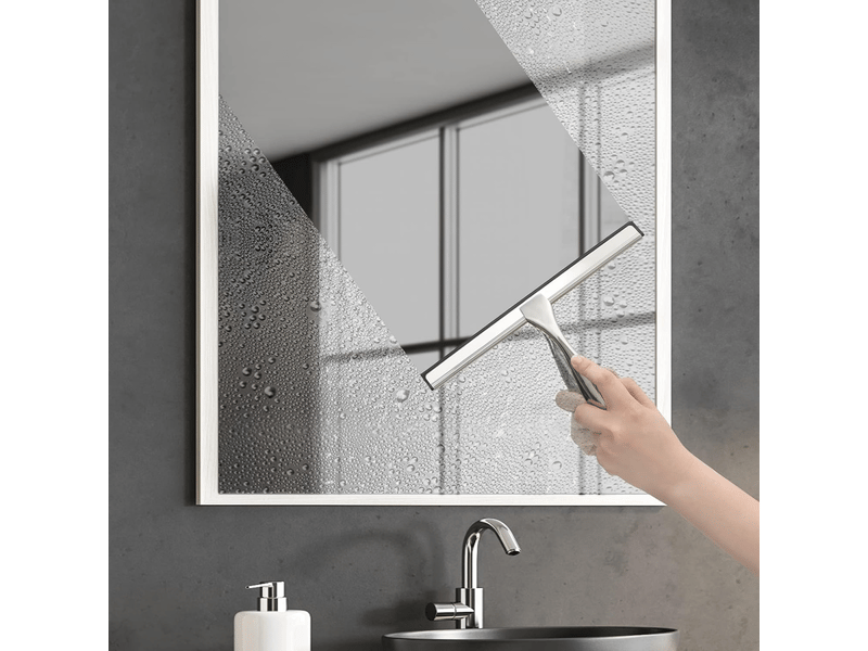  Raclette de nettoyage à l'eau de 10 pouces pour salle de bain, voiture ou plan de travail de cuisine, finition inox.  - Conforama D