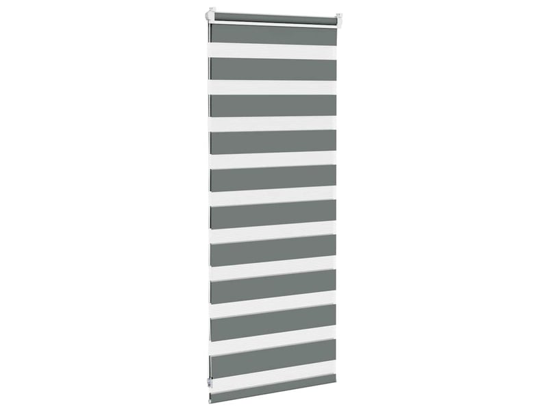 Store zèbre, store de fenêtre gris foncé largeur du tissu 60,9 cm polyester cf48612 - Conforama D