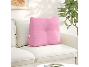 Coussin de dos, coussin de dossier rose 60 x 24 x 50 cm tissu cf54985