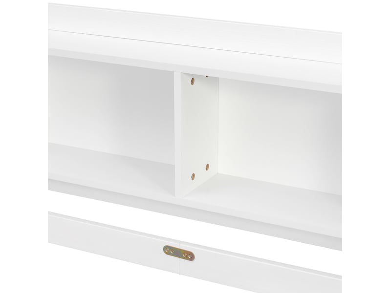  Lit cabane enfant 140x200 avec rangements et barrières evryae  - Conforama E