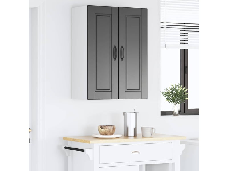  Meuble mural de cuisine, armoire de cuisine noir 60x31x80cm bois d'ingénierie  - Conforama D