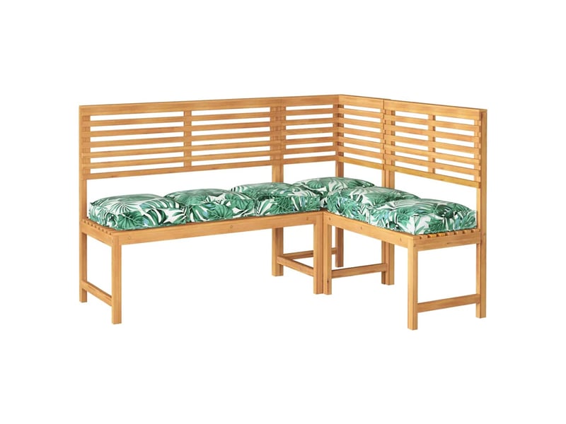 Lot de 6 coussins pour chaise, coussins d'extérieur tissu oxford motif feuille 40 x 40 x 8 cm cf50056 - Conforama C