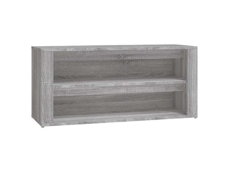  Meuble à chaussures, étagère à chaussures sonoma gris 100x35x45 cm bois d'ingénierie  - Conforama A