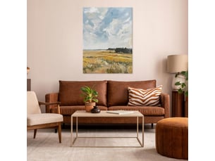 Tableau décoration murale impression sur toile paysage nature beige - 40x60 cm - tableau décoration murale chambre et salon