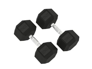 Haltères à poignée moletée, haltères en fonte, 2 x 20 kg pour la maison, la salle de sport et la musculation