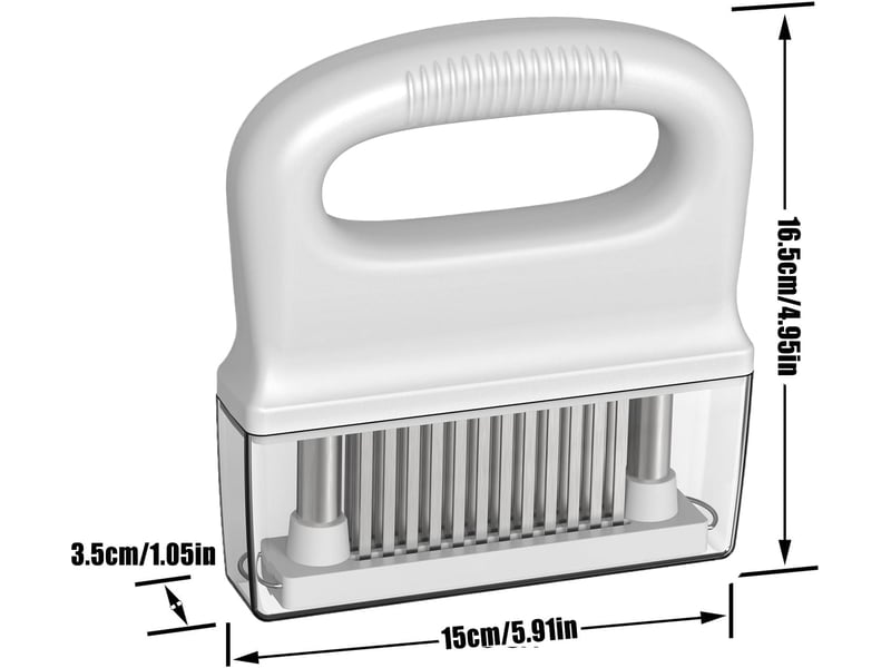  Attendrisseur de viande en acier inoxydable adoucisseur en acier inoxydable, accessoires de grille - 48 aiguilles pour viandes comme steak poulet NO Commercial reference - Conforama E