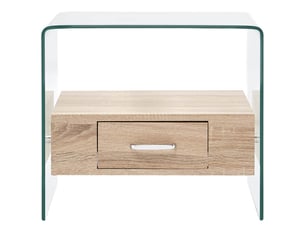 Table basse rectangulaire coloris transparent