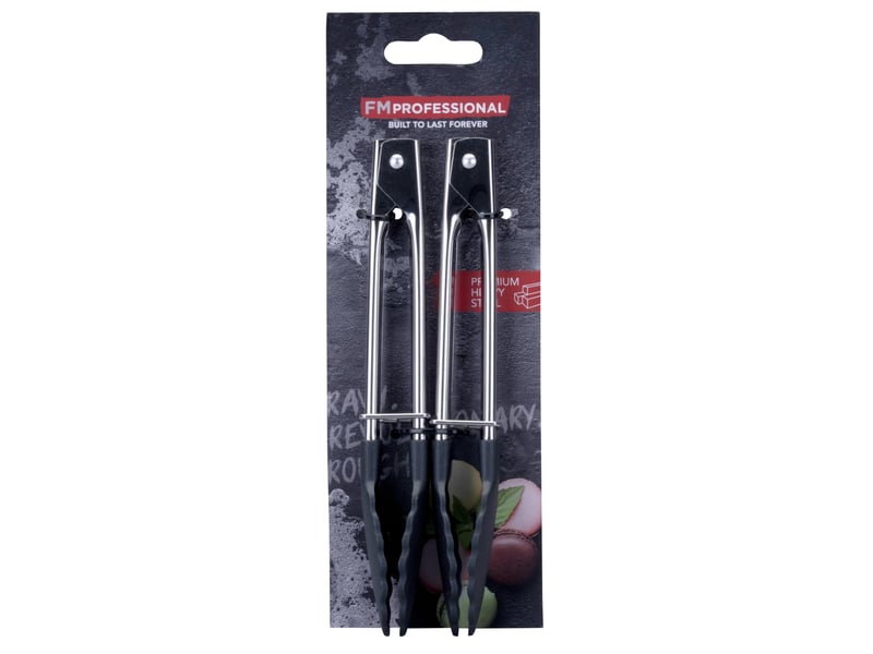 Lot de 2 pinces de cuisine alimentaire 18 cm fm professional divers 21352 - Conforama C