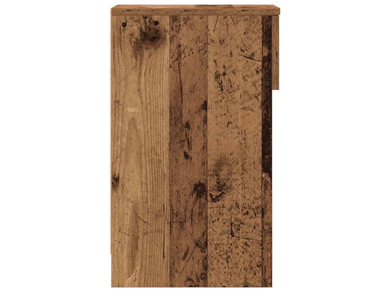  Table de chevet - cabinet de chevet - table de nuit avec tiroir vieux bois 20x36x60 cm  - Conforama E