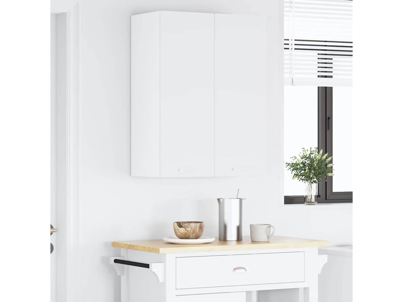  Meuble de rangement cuisine, armoire suspendue 2 pcs blanc bois d'ingénierie shl3761  - Conforama D