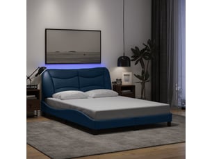 Lit 2 places 140x200 cm coloris bleu