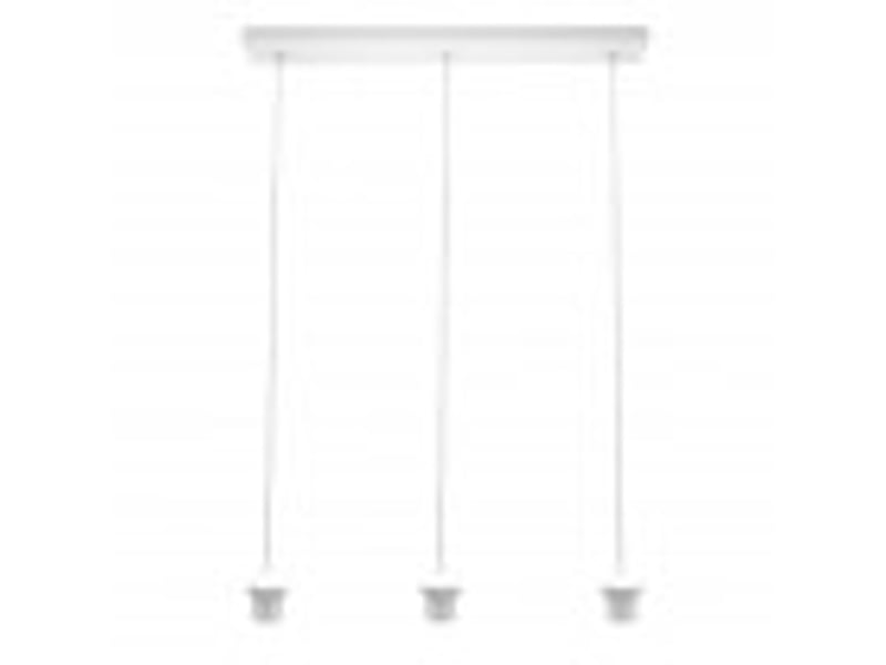  Armature de rampe de plafond fabrilamp nia blanc 3 x e27 réglable 15-105 cm 60x6 cm 201293R01 - Conforama B