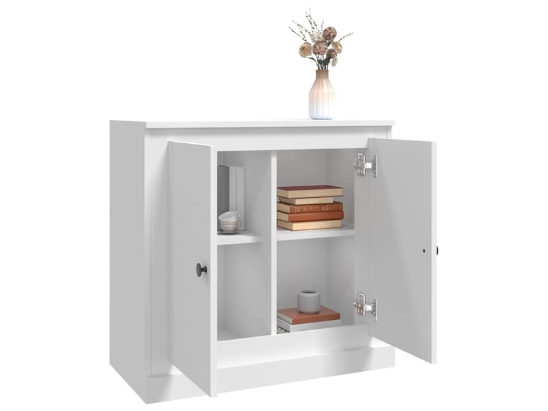  Buffet - bahut - meuble de rangement blanc 70x35,5x67,5 cm bois d'ingénierie  - Conforama E