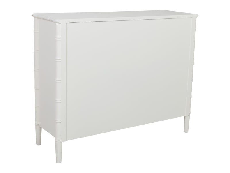  Commode en bois blanc 117x39x92 cm h  - Conforama D