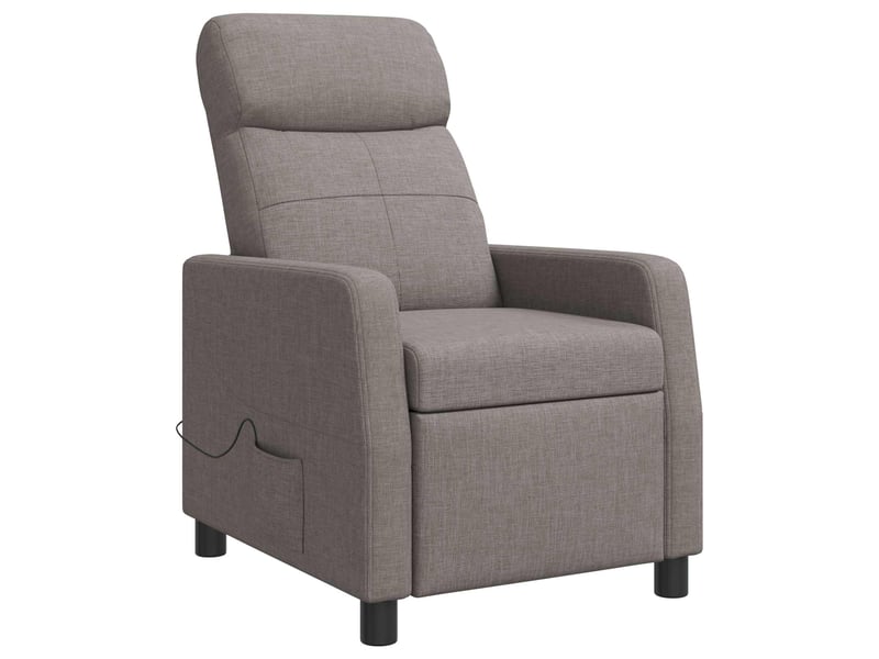  Vidaxl fauteuil de massage inclinable taupe tissu  - Conforama E