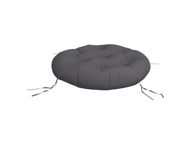  Coussin rond, coussin d'assise anthracite ø 60 x11 cm tissu oxford cf56601  - Conforama D