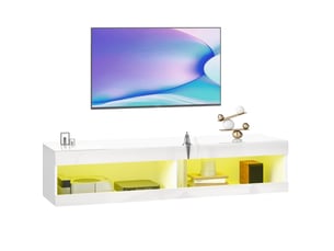 Meuble tv coloris blanc 140 cm MAISENTIEL  