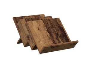 Étagère à magazines, porte-revues avec étagère bois ancien 53 x 40 x 28,5 cm cf41166
