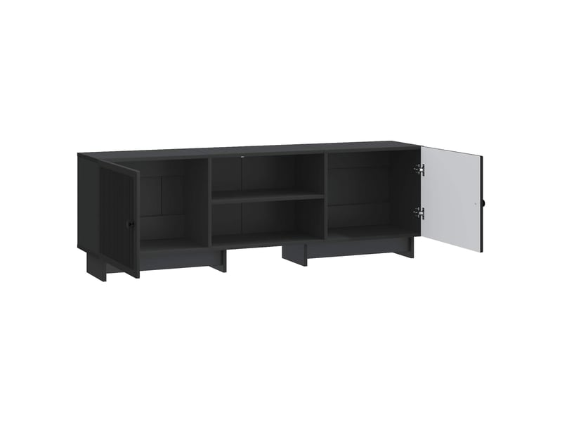 Meuble tv - banc tv - meuble de rangement 150 x 31 x 50 cm noir bois d’ingénierie  - Conforama D