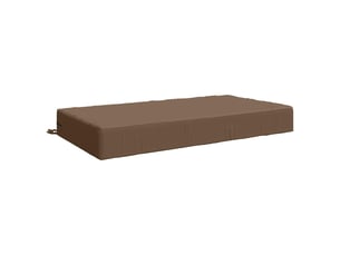Coussin d'assise, coussin pour chaisecanapé soest 100 % polyester taupe 120 x 80 x 15 cm cf51498