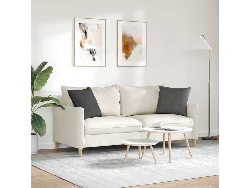 Lot de 2 coussins de canapé, coussins décoratifs gris foncé 45 x 45 cm cf59086 - Conforama D