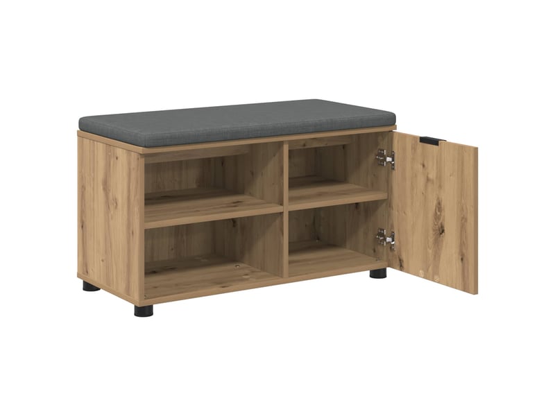  Banc d'entrée, banc interieur chêne artisanal 80x38x46 cm shl32672  - Conforama E